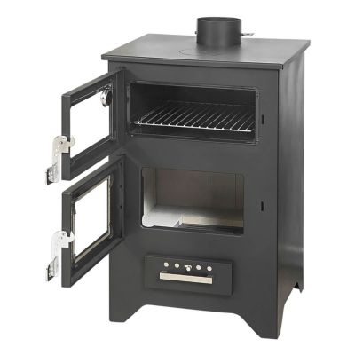 Silvia - Poêle à bois, cuisinière 50,5x58,5xH90,5 cm