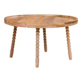 SIMBAL - Table Basse Ronde 60cm Manguier Massif