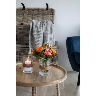 SIMBAL - Table Basse Ronde 60cm Manguier Massif
