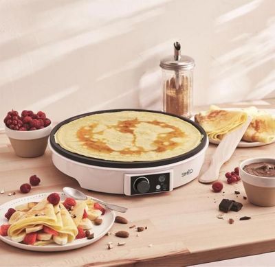 Simeo Crêpière 30cm 1000w blanc - cre245