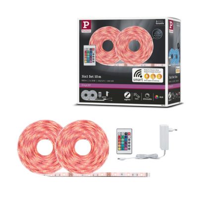 SimpLED Strip LED Smart Home Zigbee 3.0 RGB Kit complet 10m revêtue 26W 90lm/m 30 LEDs/m RGB 36VA