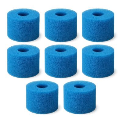 SINEA cartouche filtre spa en mousse  type S1 et type VI fabriqué en France, lavable, compatible avec Intex, Bestway x8