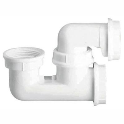 Siphon Baignoire Blanc - Marque - Modèle - Arrivée 40/49 - Sortie horizontale 40/49 - Joint américain