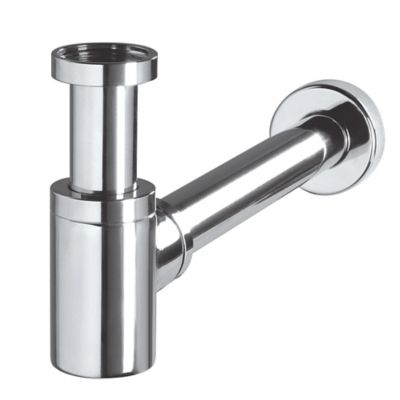 Siphon chromé 32mm avec tuyau Wirquin