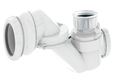 Siphon de baignoire - VALENTIN - 00 560000 001 00 - Débit 70 l/mn - Extra-plat - Orientation facile