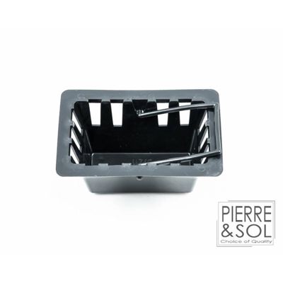 Siphon de cave - Grille à fentes en fonte - Classe L 15kN - ACO -       sortie horizontale