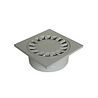 Siphon de cour pvc multi-diamètre gris 150 x 150 mm