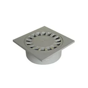 Siphon de cour pvc multi-diamètre gris 150 x 150 mm