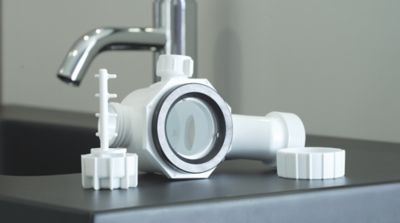 Siphon de lavabo Ondée Zen H.63.6 x ø32 mm