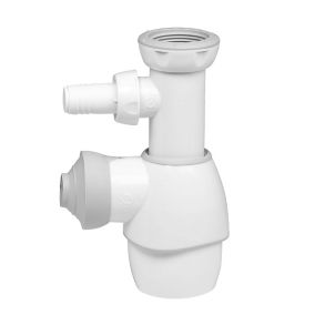 Siphon de lavabo universel blanc Wirquin