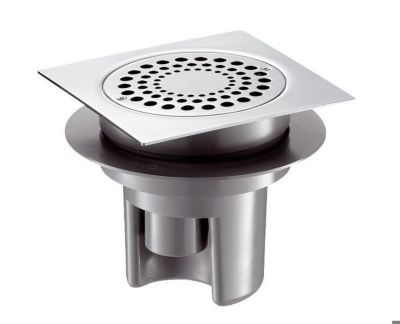 Siphon de sol 150x150 hauteur réglable sortie horizontale D40 - DELABIE - 683001