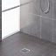 Siphon de sol à maçonner pour douche à l'italienne 10x10cm