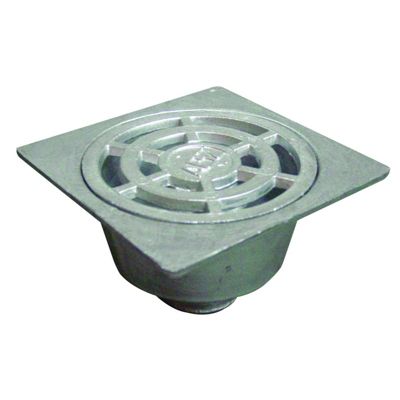 Siphon en aluminium, raccords standard - SALCO -      10 x 10 cm Sortie Verticale