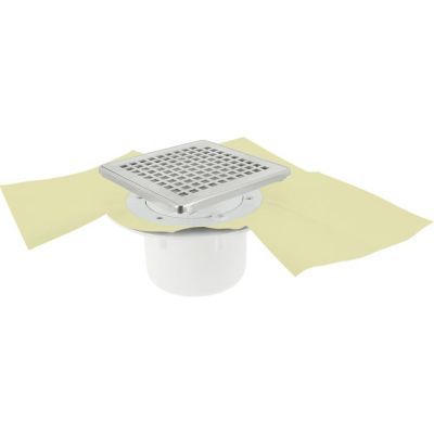 Siphon pour douche carrelée - Docia SICAX - Nicoll - 15x15 cm - Verticale