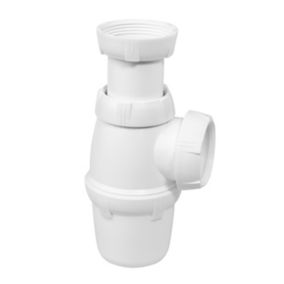 Kit de vidange avec bonde pour lavabo, siphon externe et tube cannelé en  plastique 1“1/4 - Idral