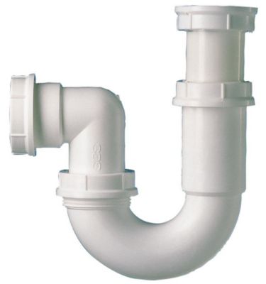 Siphon tube articulé pour évier - Diamètre 40 mm - Réglable et Orientable