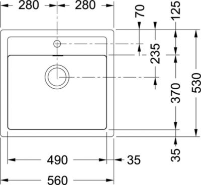 Sirius - SID 610/560 Tectonite Carbone Evier (114.0264.011)