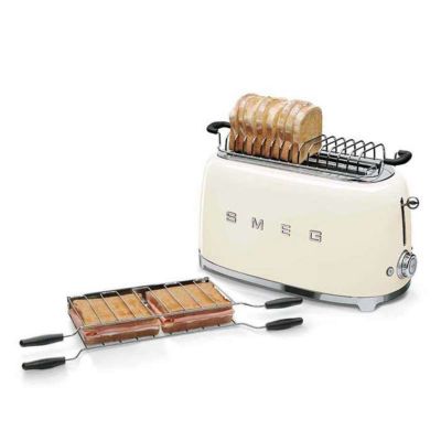 Smeg Grille-pains 2 fentes 1500w vert d'eau - tsf02pgeu