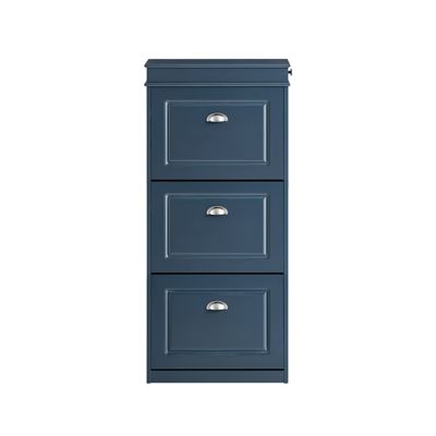 SoBuy Armoire à Chaussures avec 3 Abattants, Range 12 Paires, Bleue, 53x24x118 cm, FSR94-B