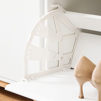 SoBuy Banc de Rangement à Chaussures avec Abattant Réglable et Coussin, 115kg