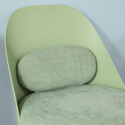 SoBuy Fauteuil Relax avec Repose-Pieds et Tabouret pour Salon ou Chambre, Confortable et Luxueux Modèle FST63-GR