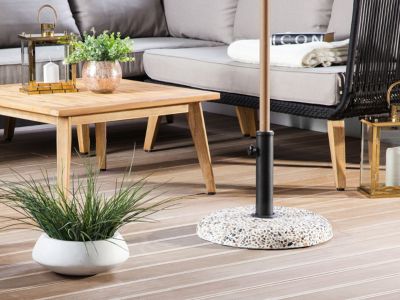Socle de parasol CEVO Blanc Rond 21 kg