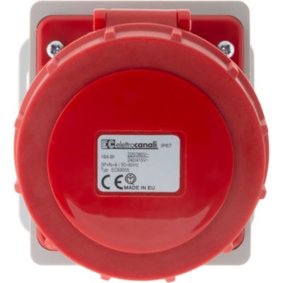 Socle IEC309 3P+N+T 16A - Zenitech