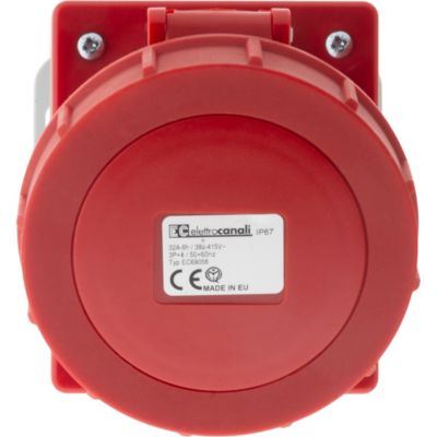 Socle IEC309 3P+T 32A - Zenitech