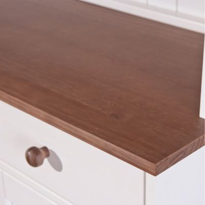 SOCOA - Pack Table 160cm + 2 Buffets + Vaisselier 4 Portes