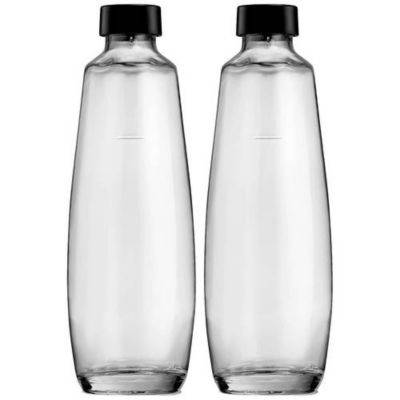 Sodastream Duo - Lot de 2 carafes en verre transparentes 1 L chacune