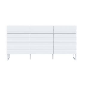 Sofia - buffet bas - blanc mat - 165 cm - Best Mobilier