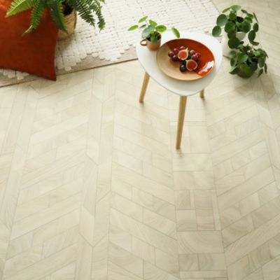 Sol en vinyle éco-conçu - Lamelles de bois - Naturel - Rouleau de 2m x 12m