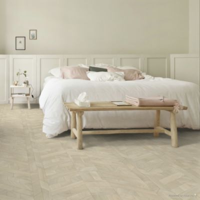Sol en vinyle éco-conçu - Lamelles de bois - Naturel - Rouleau de 4m x 3m