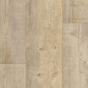 Sol Lino Eco - Imitation parquet bois blanc vieilli - Rouleau de 2m x 12m