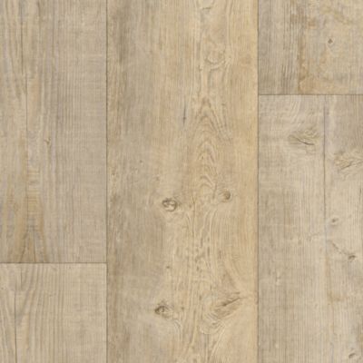 Sol Lino Eco - Imitation parquet bois blanc vieilli - Rouleau de 4m x 5m