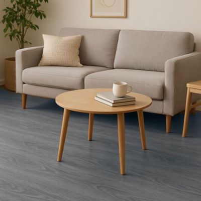 Sol PVC 140X250CM Compotion 50% PVC / 50% Vinyle Linoleum Revetement PVC Imitation Parquet Chêne Gris Vison