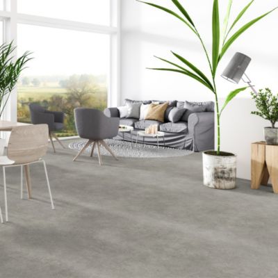 Sol PVC Best - Effet Béton Gris - Rouleau de 2m x 5m