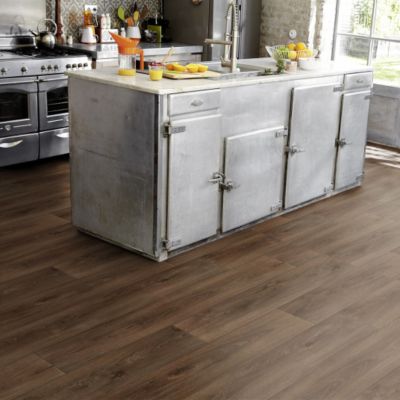 Sol PVC Best - Imitation parquet Chêne Brun Foncé - Rouleau de 2m x 15m