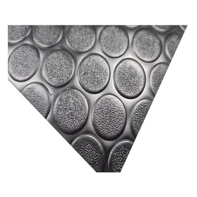 Sol PVC Composition 100% Caoutchouc Sol Caoutchouc Sol Protection Design Boutons Noir Epaisseur 1MM Mesure 100X1000CM