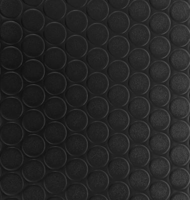 Sol PVC Composition 100% Caoutchouc Sol Caoutchouc Sol Protection Design Boutons Noir Epaisseur 1MM Mesure 100X1000CM