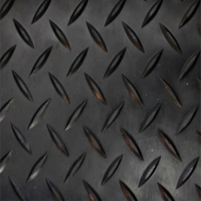 Sol PVC Composition 100% Caoutchouc Sol Caoutchouc Sol Protection Design Strié Noir Epaisseur 1MM Mesure 140X600CM