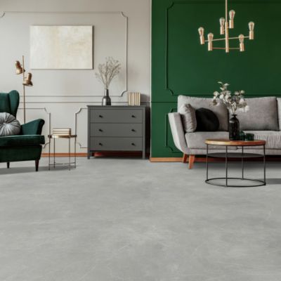 Sol PVC Textile - Aspect marbre gris - Rouleau de 4m x 21m