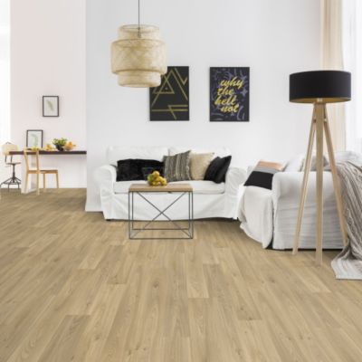 Sol PVC Textile - Aspect parquet chêne clair - 2m x 5m