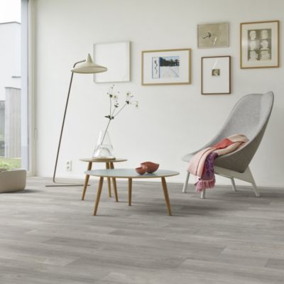 Sol PVC Textile - Aspect parquet chêne gris - 3m x 29m