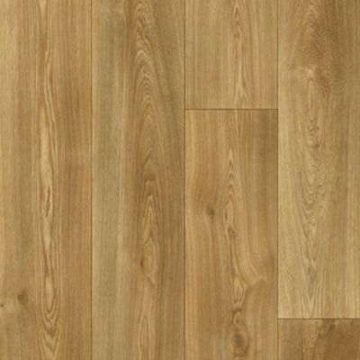 Sol PVC Textile Aspect parquet chêne naturel - 4m x 4m