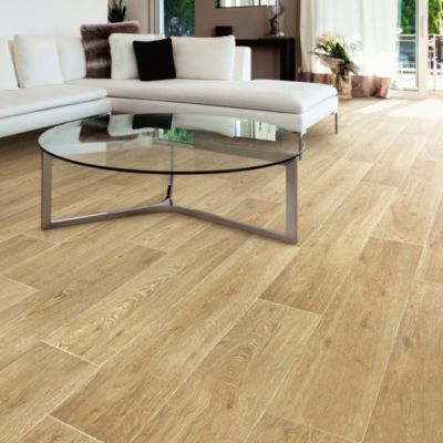 Sol PVC Textile Imitation parquet Chêne Maritime - Rouleau de 4m x 4m