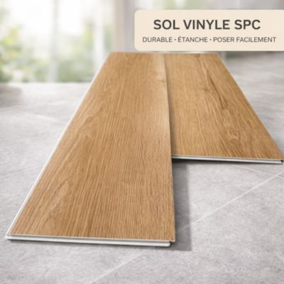 Sol SPC Vinyle Clipsable RIGID CORE - effet bois Lassen