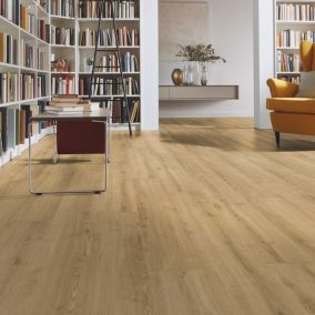 Sol stratifié à clipser Amersham coloris naturel 8 mm l.138 x l.19,3 cm GoodHome