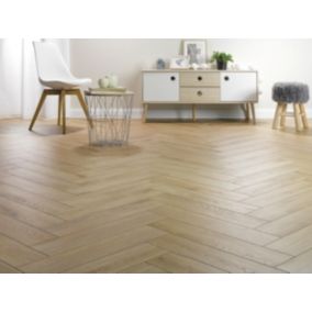 Sol stratifié à clipser Cajun bâton rompu, passage intensif AC5, Ep.8mm, résistant à l'eau