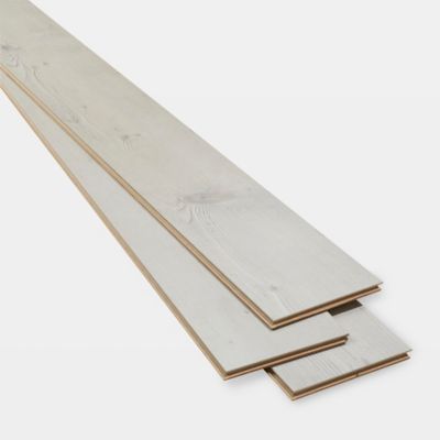 Sol stratifié à clipser effet chêne blanchi AC4 L.138 x l.24.4 cm x 8 mm, GoodHome Bilston